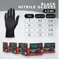 thumbnail image 7 of London Labs Disposable Industrial Black Nitrile Gloves, 4.2 Mil Thick, Latex-Free, Powder-Free. (X-Large, 100 Counts), 7 of 7