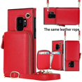 thumbnail image 5 of Funda tipo cartera para Samsung S9 con tarjetero y correa para el hombro para mujer, 5 of 5