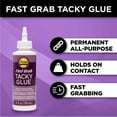 thumbnail image 2 of Aleene's Fast Grab Tacky Glue for Crafts, Fast Hold, Dries Clear, 4 fl oz, 2 of 3