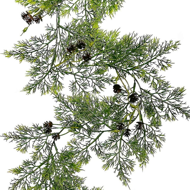 ShinYu Guirnaldas Artificiales Navideñas Norfolk de 1,8 M para Decoración de Interiores y Fiestas Navideñas.