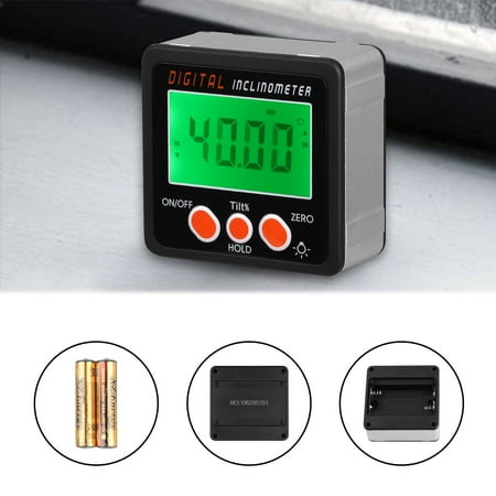 TSV Digital Level Protractor Inclinometer Magnetic Level Angle Meter Angle Finder Level Box Angle Measuring Tool for Carpentry, Building, Automobile, Masonry etc