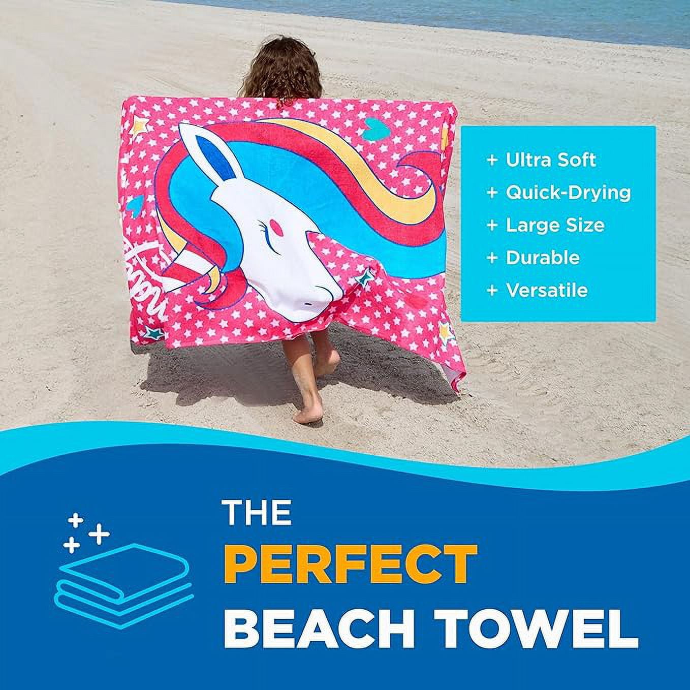 Kaufman 2Pk Magical Unicorn Beach Towel and Pool Towel 30" x 60"