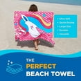 thumbnail image 2 of Kaufman 2Pk Magical Unicorn Beach Towel and Pool Towel 30" x 60", 2 of 7