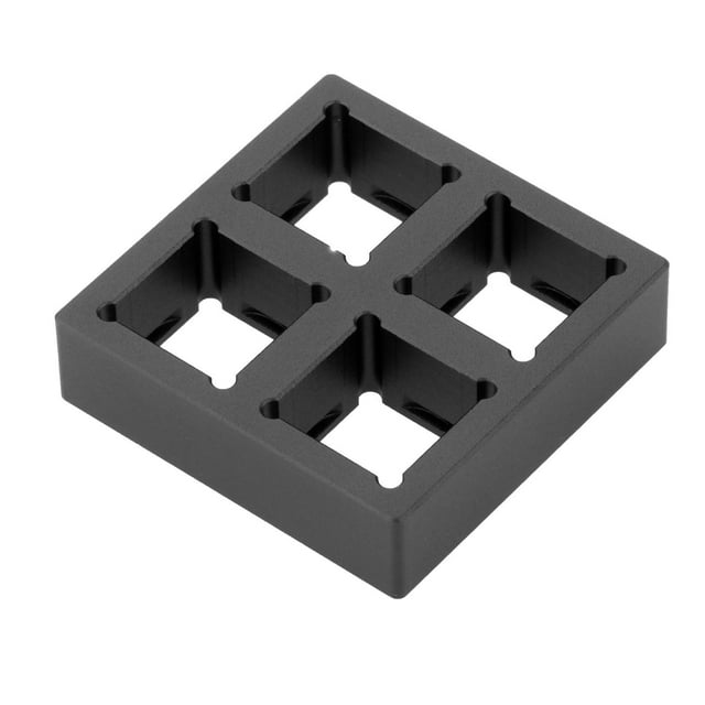 Probador de interruptores de aleación de aluminio con soporte CNC para teclado mecánico Negro A