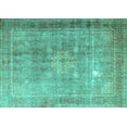 thumbnail image 1 of Ahgly Company Indoor Rectangle Persian Turquoise Blue Traditional Area Rugs, 2' x 5', 1 of 4