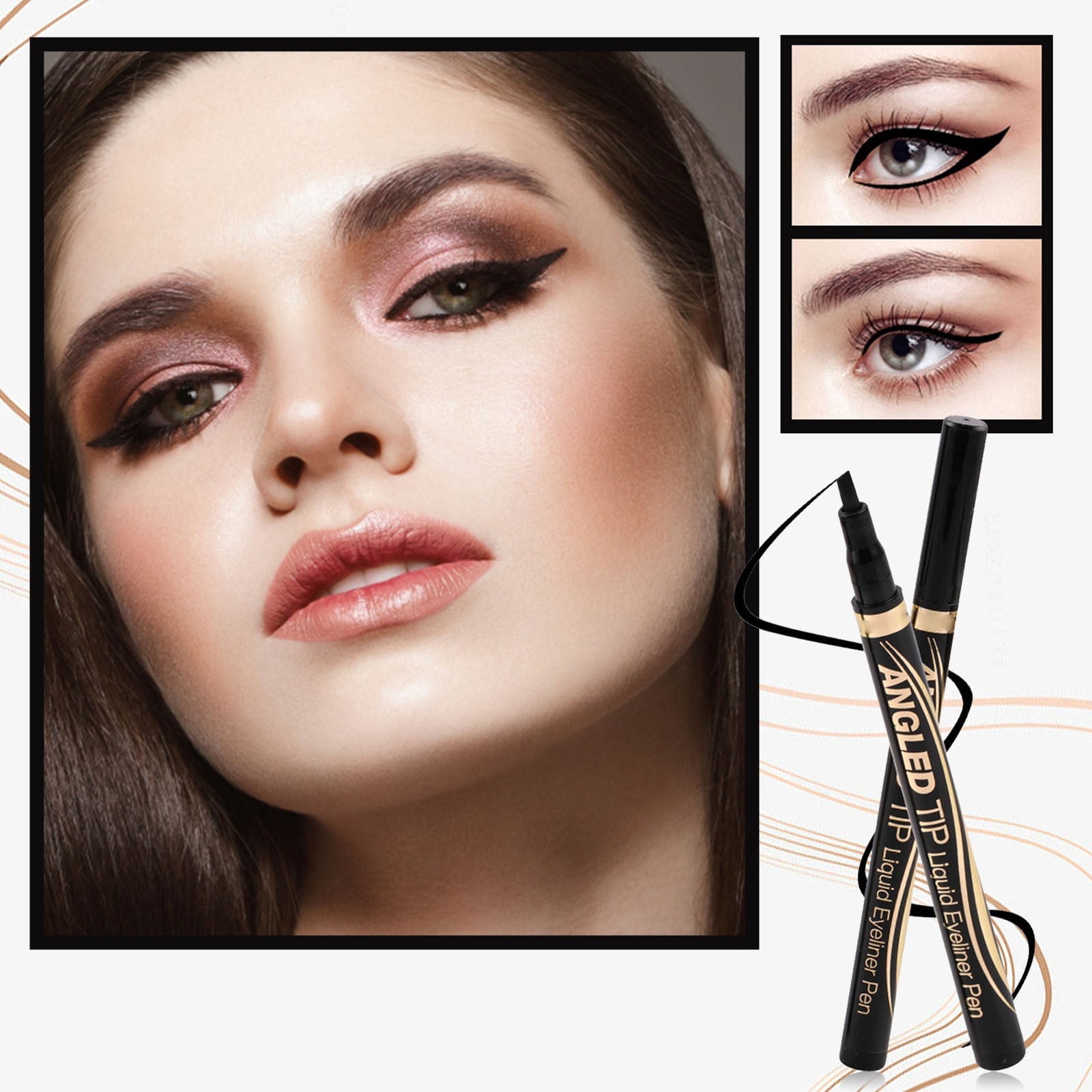 Dumpling Liner 10 Colors Sparkling Eye Shadow Stick Beauty Makeup Eye Lightener Winged Liner Stencil Nail Pencil Liner Foxy Eyes Tape Snow Makeup Natural Chocolate Links along The Line