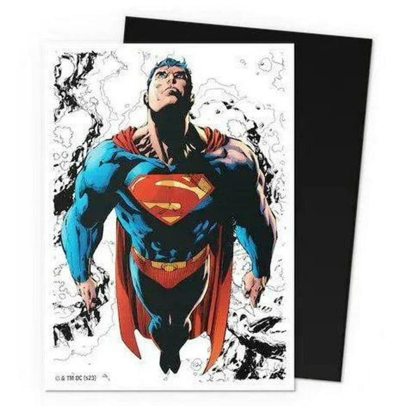 Fundas para tarjetas con forma de escudo de dragón estándar, color Superman, 100 unidades