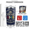 thumbnail image 5 of 80th Birthday Gifts Men Women 80 Years Old Birthday Gifts Idea Made In Vintage 20oz Tumbler Cup, 5 of 6