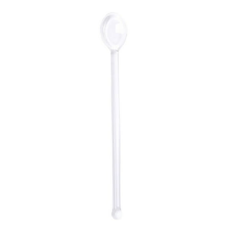 

4Pcs Heat Resistant Glass Spoons Stirring Rod Salt Sugar Small Teaspoon for Coffee Ice Cream Dessert Cocktail Milkshake Cold Drink