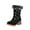 Black, variant on Christmas Women Mid Calf Boots Round Toe Chunky Heel Thick Sole Velvet Cozy Boots Women's Casual Christmas Party Comfortable Dressy Boots Christmas Gifts