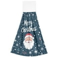 thumbnail image 7 of Yayeee Kitchen Hanging Hand Towels Set of 2 with Loop Bathroom Absorbent Tie Towel, Christmas Santa, 7 of 7