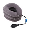 thumbnail image 4 of Almohada de soporte para el cuello inflable de 3 capas para uso doméstico con tracción cervical de color gris, 4 of 8