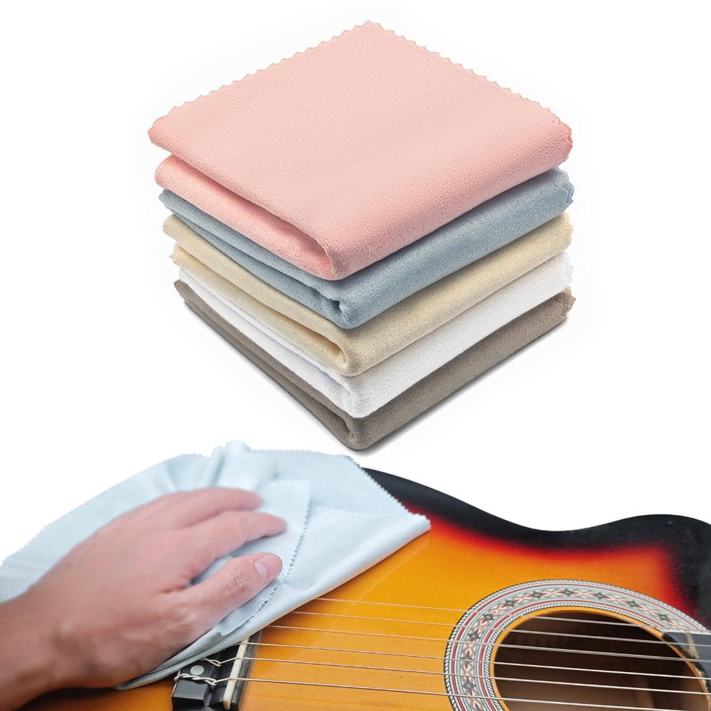 10 Pack Cloths String Instruments Polishing Cloth 31x31cm Instruments Cloth for Guitar Violin Piano