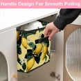 thumbnail image 5 of RATGDN Collapsible Fabric Cube Storage Bin with Double Handles for Living Room Bedroom Office Black - Lemon Juice Fruit, 5 of 7