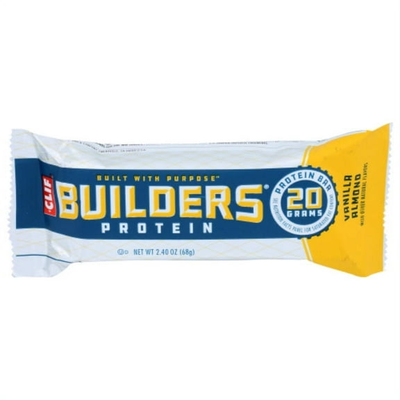 CLIF BUILDER BAR VNLA ALMOND 2.4 OZ - Pack of 12