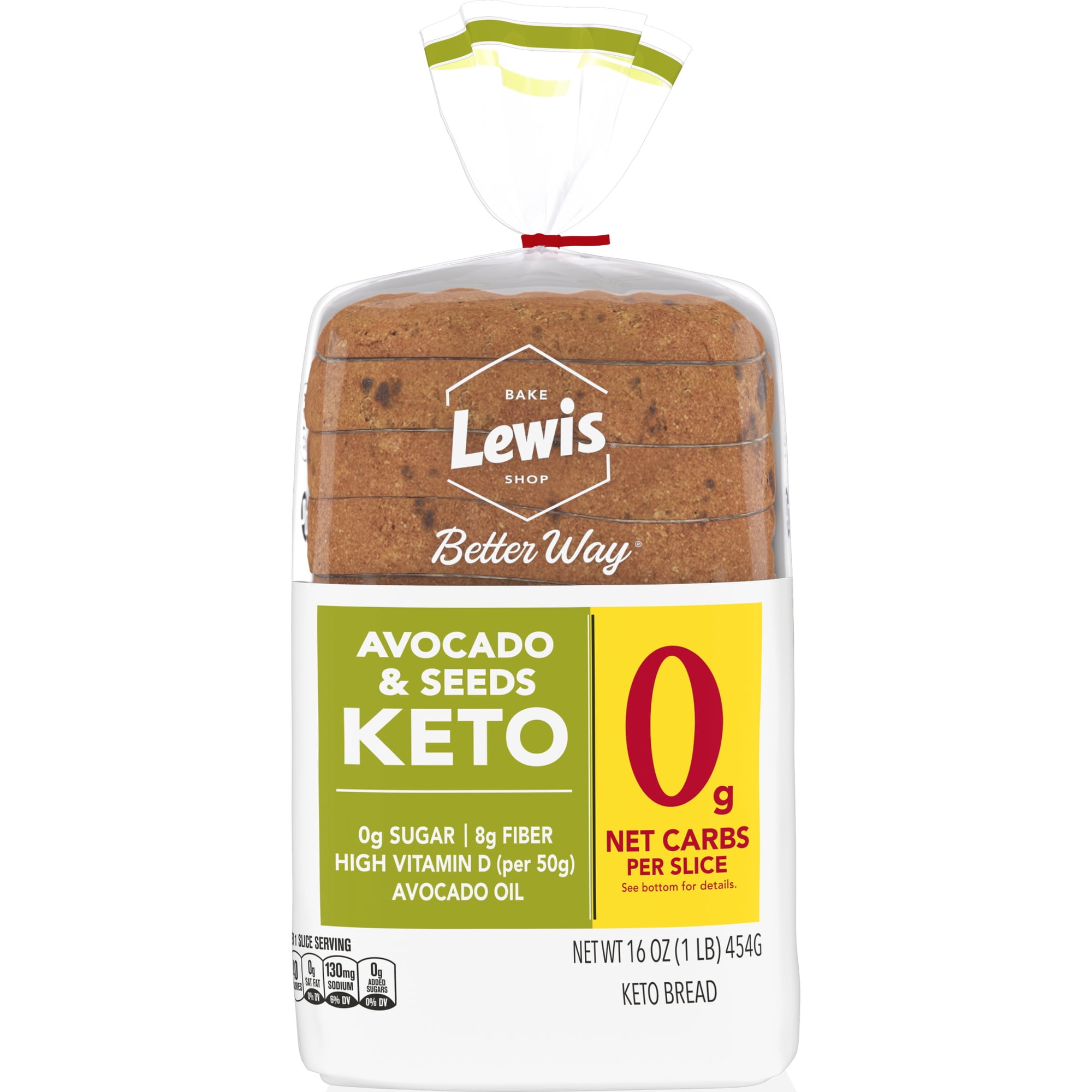 Lewis Bake Shop Better Way Avocado & Seeds Keto Bread, 16 oz