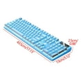 thumbnail image 3 of karymi Gaming Keyboard USB Wired Floating Keyboard, Ergonomic Water Mechanical Feeling Keyboard,-Slim LED Backlit Keyboard for Desktop, Compute Apartment Essentials, 3 of 5