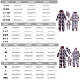thumbnail image 3 of URMAGIC URMAGIC Christmas Family Matching Pajamas Elk Plaid Hooded Onesie Jammies, 3 of 13