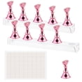 thumbnail image 1 of Soporte para uñas Acrílico Nail Art Display Stand Puntas de uñas magnéticas Soporte de práctica 54 piezas Masilla adhesiva reutilizable para pintura DIY Kit de soporte para uñas (rosa), 1 of 5