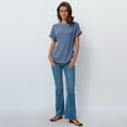 thumbnail image 4 of SUNBS Womens Summer Tops Short Sleeve Sweaters Tunic Tops Dressy Casual Business Shirts, 4 of 7