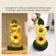 thumbnail image 4 of Sunflower Gifts for Women, Artificial Sunflowers In Glass Dome with LED Strip,Birthday,Mother's Day,Valentine's Day Gift, 4 of 5