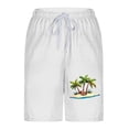 thumbnail image 6 of Purcolt Men's Tropical Print Swim Trunks with Compression Liner Lightweight Quick Dry Hawaiian Beach Shorts for Board Surfing Diving, 6 of 7