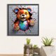 thumbnail image 1 of Cuadros Decorativos Pintura de diamante 5D DIY Taladro redondo completo Oso Decoración del hogar (B7082) Marrón DQrwqpou embutido en tela, 1 of 7