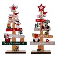 thumbnail image 2 of Árbol de Navidad de escritorio Papá Noel DIY Decoración Letreros navideños de madera Placa Decoración navideña 2024 Regalos de Año Nuevo, 2 of 5