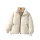 thumbnail image 1 of Minnieouse Brave Cold In Style-Chaqueta corta negra y Beige para mujer, abrigo cálido de invierno, chaquetas de transición cálidas duraderas Abrigos y chamarras Blanco METRO, 1 of 6