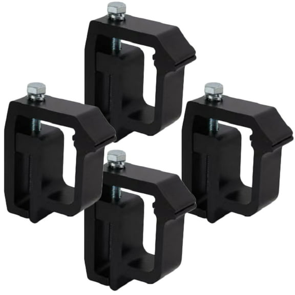 IBASETOY 4Pcs Black Truck Bed Topper Clamps Heavy Duty Camper Shell Clamps Easy to Install
