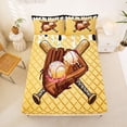 thumbnail image 5 of Erosebridal Multicolor Ice Cream Baseball Queen Sheet Sets,Sport Theme Bed Set 4-Piece, 5 of 6
