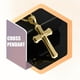 thumbnail image 4 of Collar de hombre, cadenas colgantes cruzadas, collares ajustables de moda, decoraciones decorativas, joyería de Metal, accesorio de regalo para Ropa, zapatos y accesorios Miscelánea Oro negro Minnieouse AP014595-03, 4 of 6