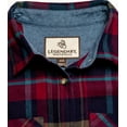 thumbnail image 6 of Legendary Whitetails Women's Cottage Escape Flannel Long Sleeve Plaid and Solid Color Clothes for Women, Fitted Button Down, 6 of 7