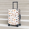 thumbnail image 6 of Gukieu Horses Print Suitcase Protective Cover, Elastic Zipper Buckle Suitcase Protective Cover, Suitable for Travel, Business Trip-Medium, 6 of 7