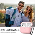 thumbnail image 6 of for AirPods Pro Case Cover with Cleaner Kit,Soft Silicone Protective Case for AirPods Pro 2nd/1st Generation Case for Women Men,AirPod Pro Case Accessories with Keychain-Pink, 6 of 6