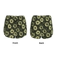 thumbnail image 6 of Uemuo Sunflowers Pattern Women's Athletic Shorts High Waisted Running Shorts with Liner Pockets Gym Elastic Workout Shorts-Large, 6 of 9