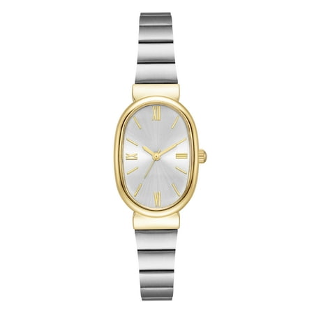 Time & Tru Women's Two-Tone Expansion Band Wristwatch
