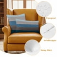 thumbnail image 6 of Outdoor Pillow Covers Pack of 2, Retro Farm Blue Gray Wood Grain Waterproof Throw Pillowcase Cushion Cases, Rustic Wooden Plank Decorative Pillow Cover for Couch Sofa Home Bed Patio, 6 of 9