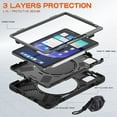 thumbnail image 3 of LLC Rugged Tablet Case Drop Protection Tablet Cover with Handle Stand Shoulder Strap for Xiaomi Mi Pad 6 6 Pro Black, 3 of 7