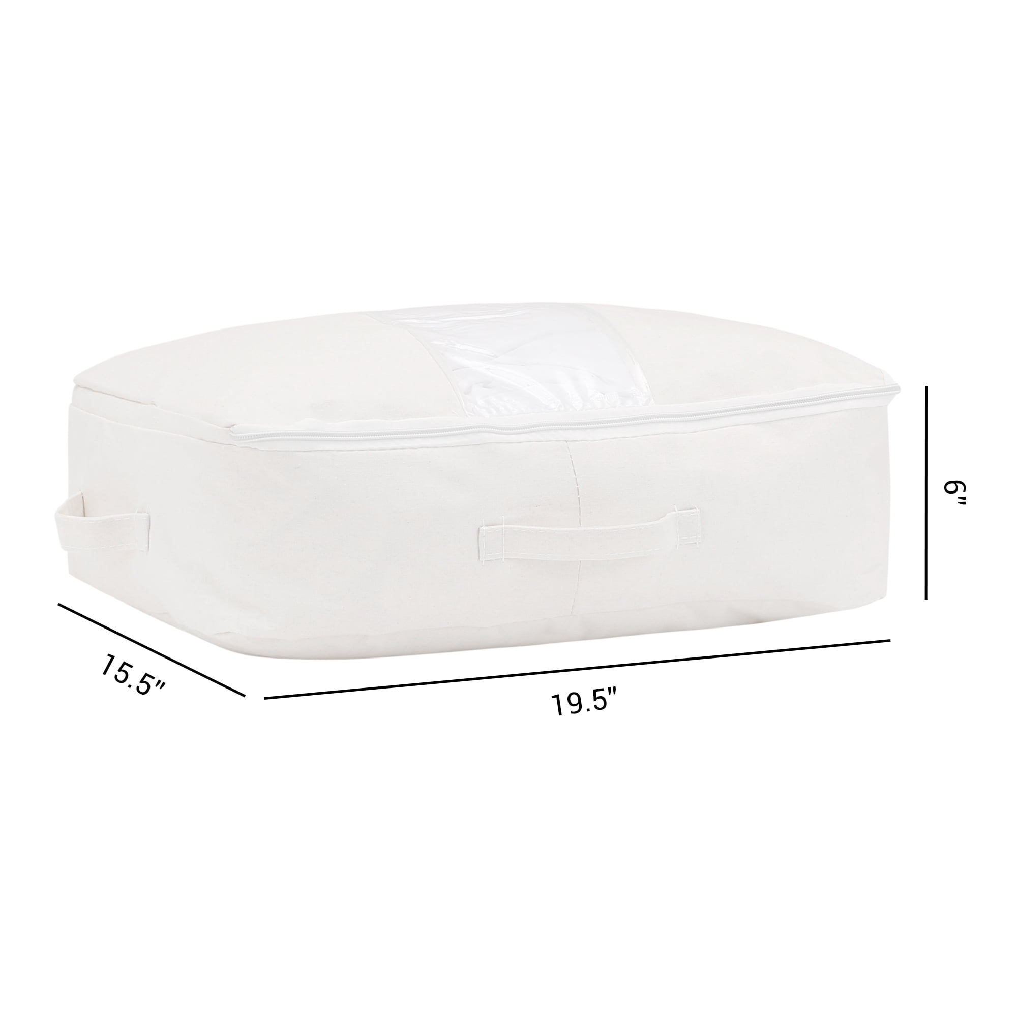 Unique Bargains 1 Pack Clothes Storage Bags Moving Bags White 20*16*6in