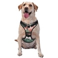 thumbnail image 1 of Sikiie Black Cat Pink Bathroom Pattern Pet Traction Vest, No-pull Adjustable Buckle Reflective Dog Harness, Suitable for Small, Medium and Large Dogs-Large, 1 of 6