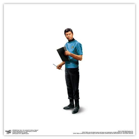 Gallery Pops Star Trek - Dr. Leonard H. McCoy "Bones" Wall Art, Unframed Version, 12" x 12"