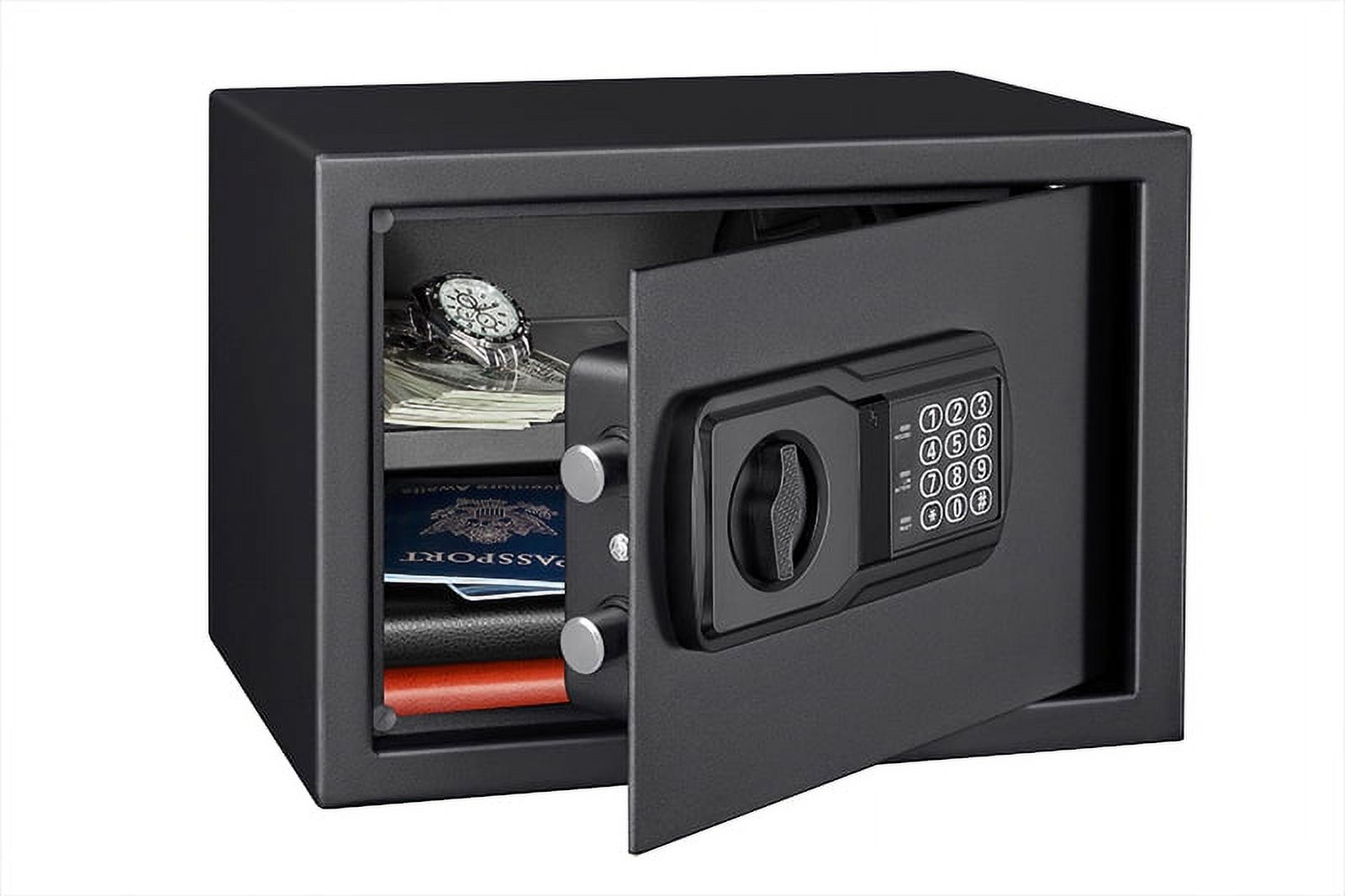 PEN+GEAR PEN + GEAR SAFES MODEL 44E20 WITH ELECTRONIC LOCK, BACKUP KEY, 1 SHELF, BLACK