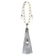 thumbnail image 3 of Colgante para espejo retrovisor de coche, decoración para el hogar, cuentas de loto, adorno colgante Gris Plata 33cm, 3 of 8