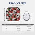 thumbnail image 3 of Haiem Skull and Roses Car Windshield Sun Shade (2 Pieces) Foldable Windshield Sun Shade Car Accessories for Truck SUV Pickup-Medium, 3 of 7