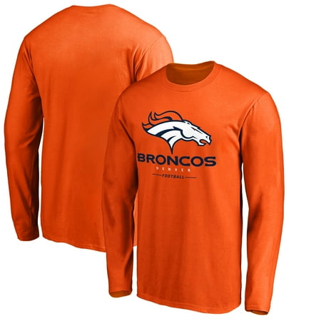 - Denver Broncos NFL Pro Line by Fanatics Branded Team Lockup Long Sleeve T-Shirt - Orange