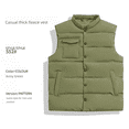 thumbnail image 3 of Men‘s Sleeveless Puffer Jacket 2024  Autumn Spring Lightweight Water-Resistant Packable Men Down Vest Coat Plus Size, 3 of 6