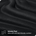thumbnail image 2 of Bare Home Microplush Fleece Sheet Set - Ultra Soft - Deep Pocket - Twin, Black, 2 of 7