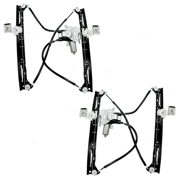 Brock Window Regulator w/ Motor for 2002-2009 Trailblazer Front Set 19331466 2002-2009 Envoy