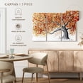 thumbnail image 5 of Elephant Stock Oriental Prosperity Tree Wall Art - Horizontal Multi Panel Canvas - Living Room Wall Decor - Floral And Botanical Multi Panel - Beige And White Decor By Ashvin Harrison - 50" x 32", 5 of 8